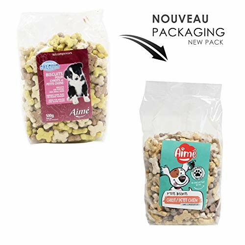 Deux paquets de biscuits pour chiens Aimé, emballage nouveau.