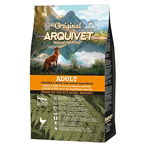 Sachet de nourriture pour chien Arquivet adulte poulet et riz.
