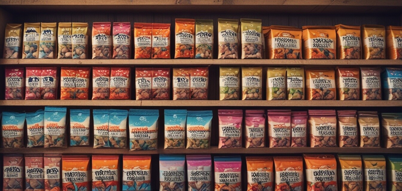 Assortment of organic dog food brands