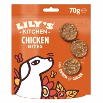 Friandises pour chiens au poulet, quinoa et gingembre