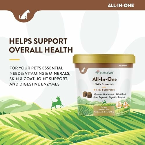 Complément alimentaire pour animaux de compagnie NaturVet