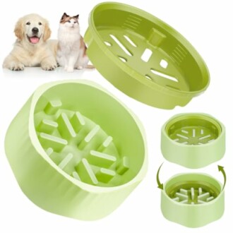 Gamelle anti-glouton pour chiens et chats.